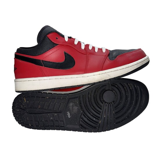 Men\'s Air Jordan 1 Retro Low Gym Red Size 13 Gym Red/White/Black 553558-602